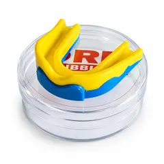 GENERICO - Protector bucal Junior Amarillo con Azul