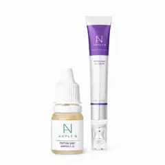 AMPLEN - Set Péptido Shot - Contorno de Ojos con Aplicador 20ml + Sérum 10ml