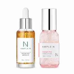 AMPLEN - Set Colágeno 30 ML + Péptido Shot 30 ML- Firmeza, Elasticidad y Densidad