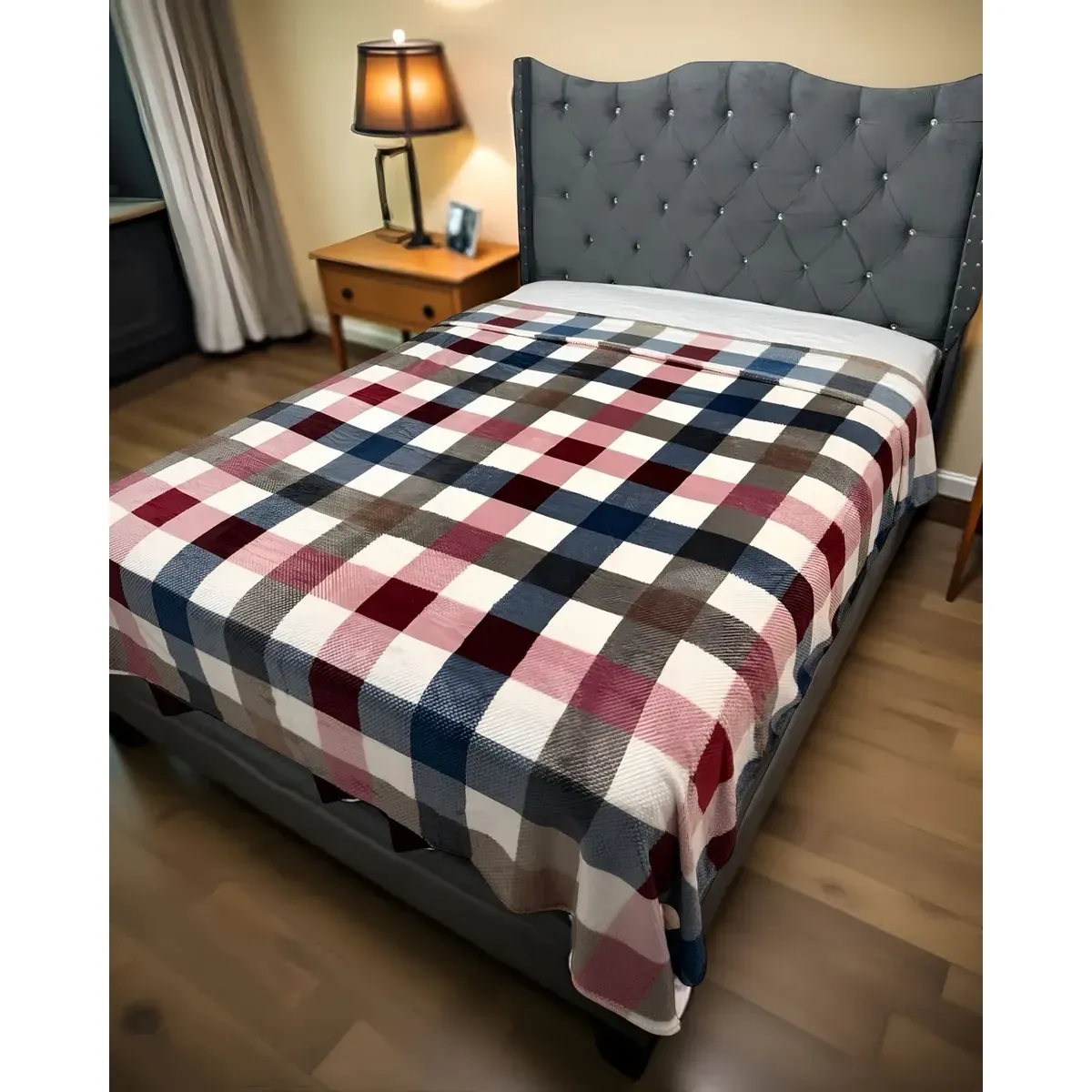 GENERICO - Manta Frazada 200x230cm Suave Plush Cordero 2 Plazas