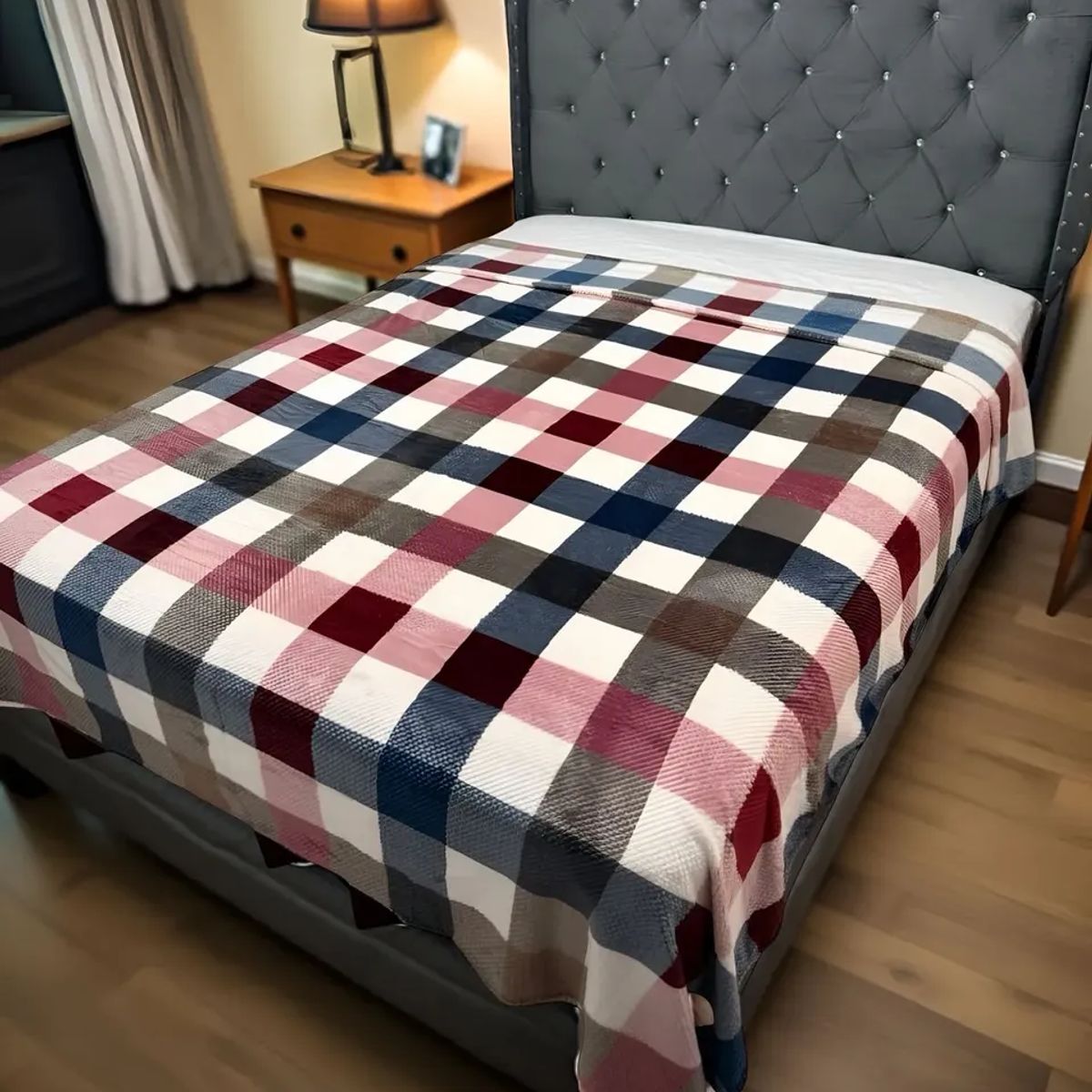 GENERICO - Manta Frazada 150x200cm Suave Plush Cordero 1.5 Plazas