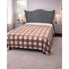 GENERICO - Manta Frazada 200x230cm Suave Plush Cordero 2 Plazas