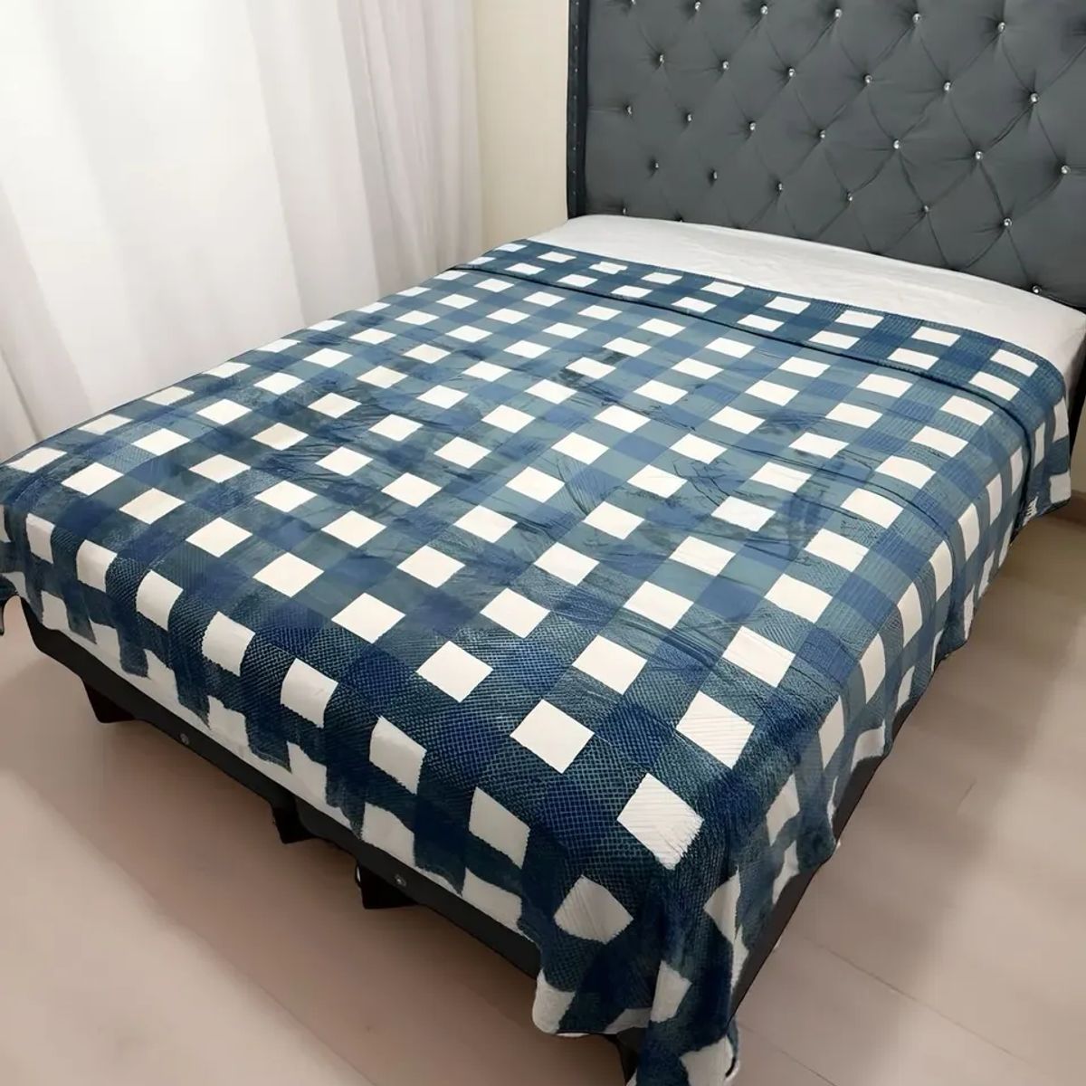 GENERICO - Manta Frazada 200x230cm Suave Plush Cordero 2 Plazas