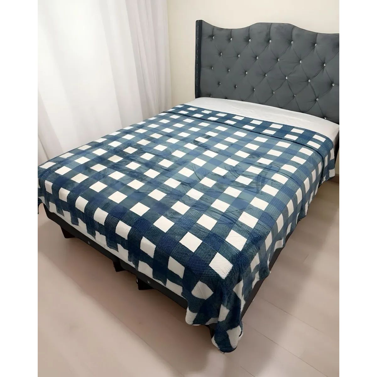 GENERICO - Manta Frazada 200x230cm Suave Plush Cordero 2 Plazas