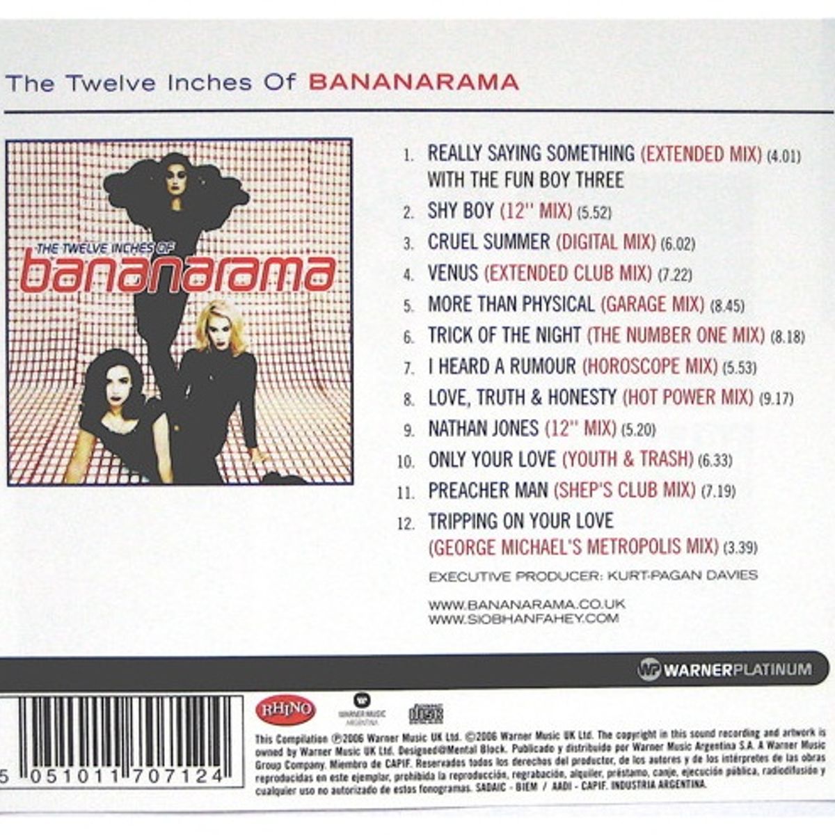 GENERICO - BANANARAMA - THE TWELVE INCHES OF  CD