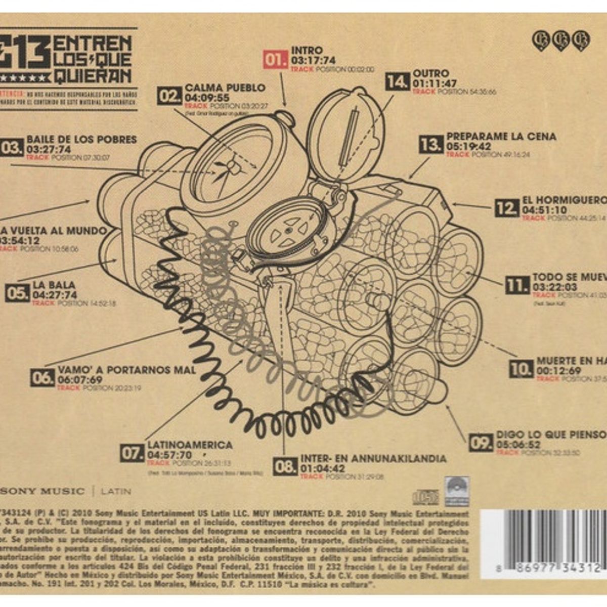 GENERICO - CALLE 13 - ENTREN LOS QUE QUIERAN  CD