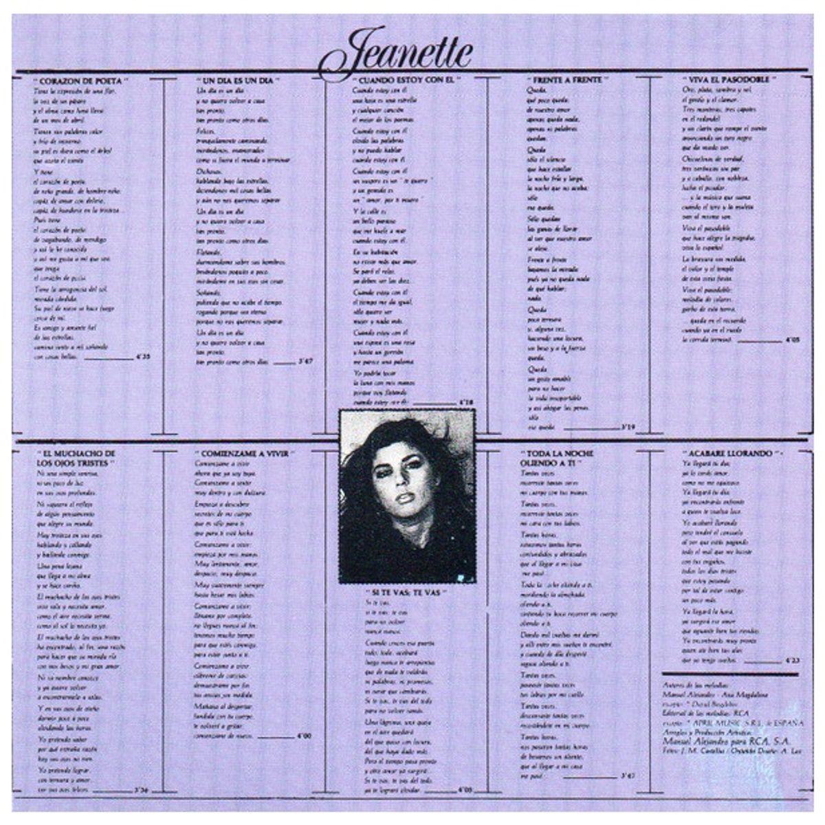 GENERICO - JEANETTE - CORAZON DE POETA  CD