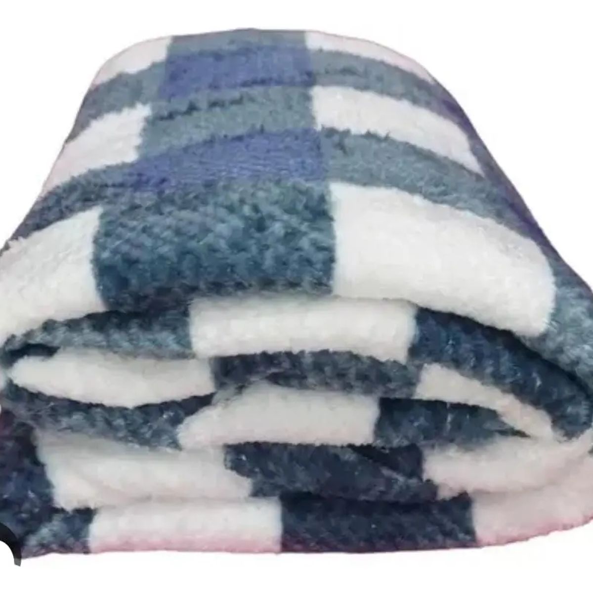 GENERICO - Manta Frazada 200x230cm Suave Plush Cordero 2 Plazas