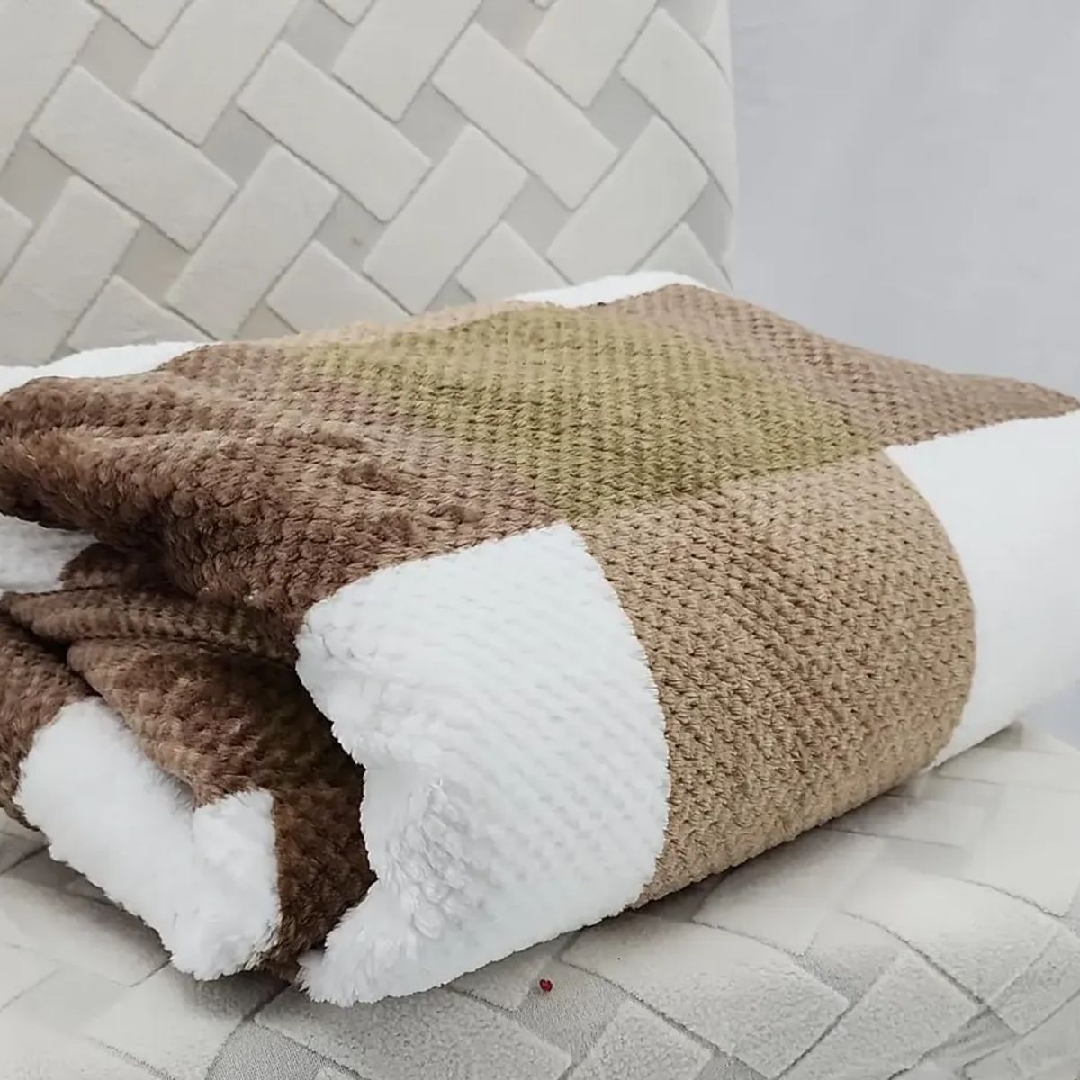 GENERICO - Manta Frazada 200x230cm Suave Plush Cordero 2 Plazas