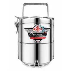 GENERICO - Termo de comida de acero inoxidable doble compartimento