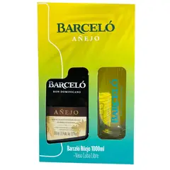 BARCELO - Ron Barceló Añejo 1lt + Vaso
