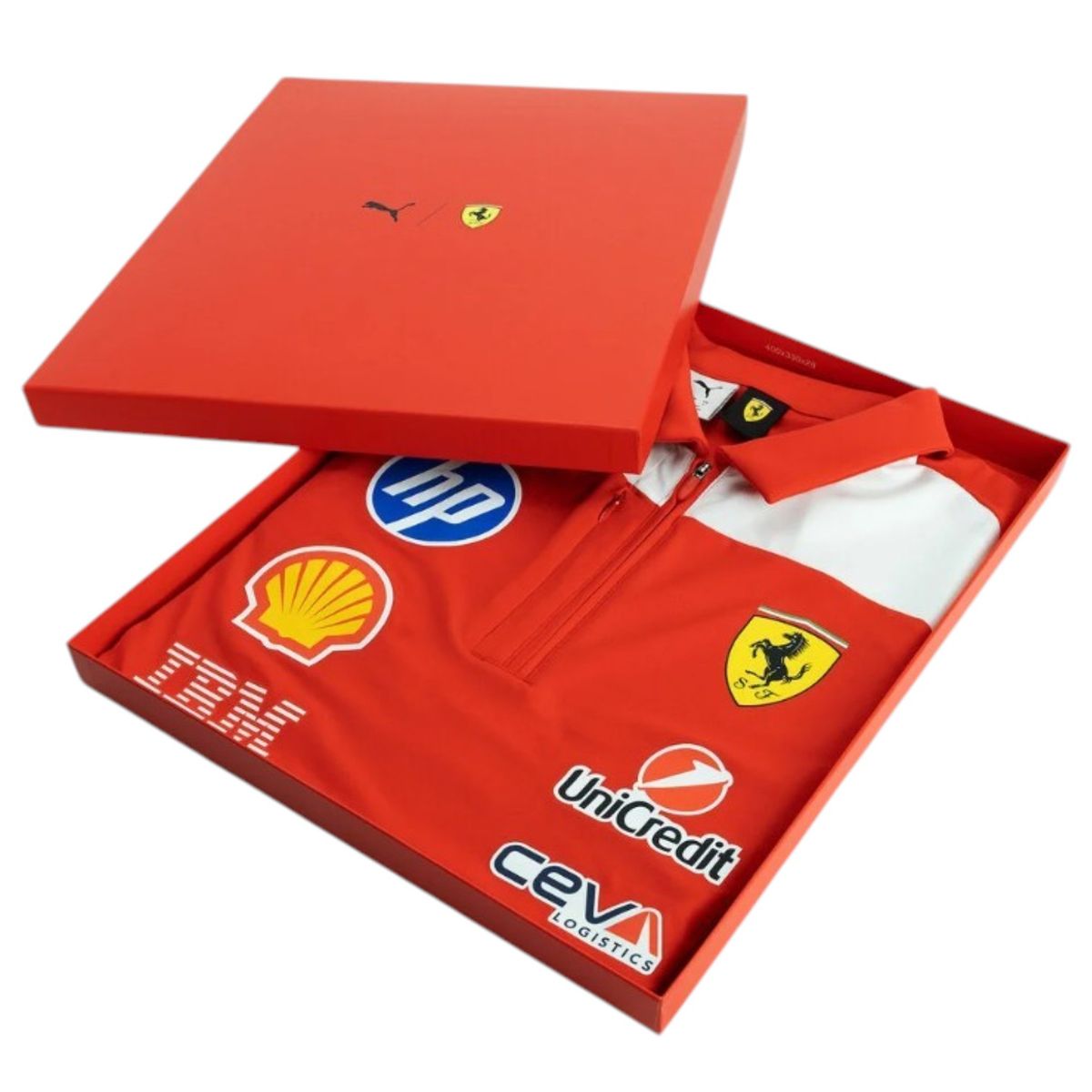 PUMA - Polera Polo PUMA Authentic Oficial Scuderia Ferrari HP 2026 Rojo