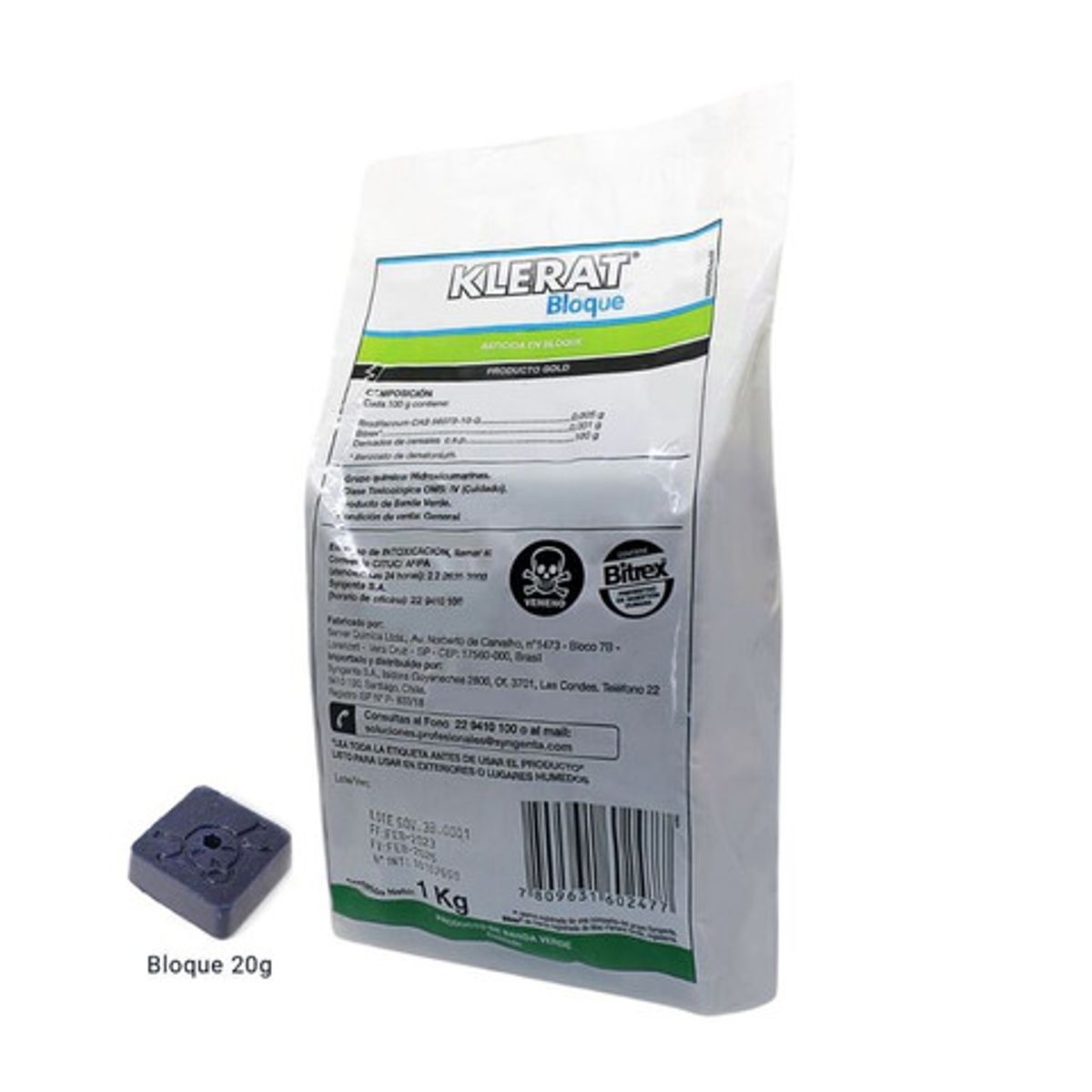 GENERICO - Raticida KLERAT Pellet 1 Kg