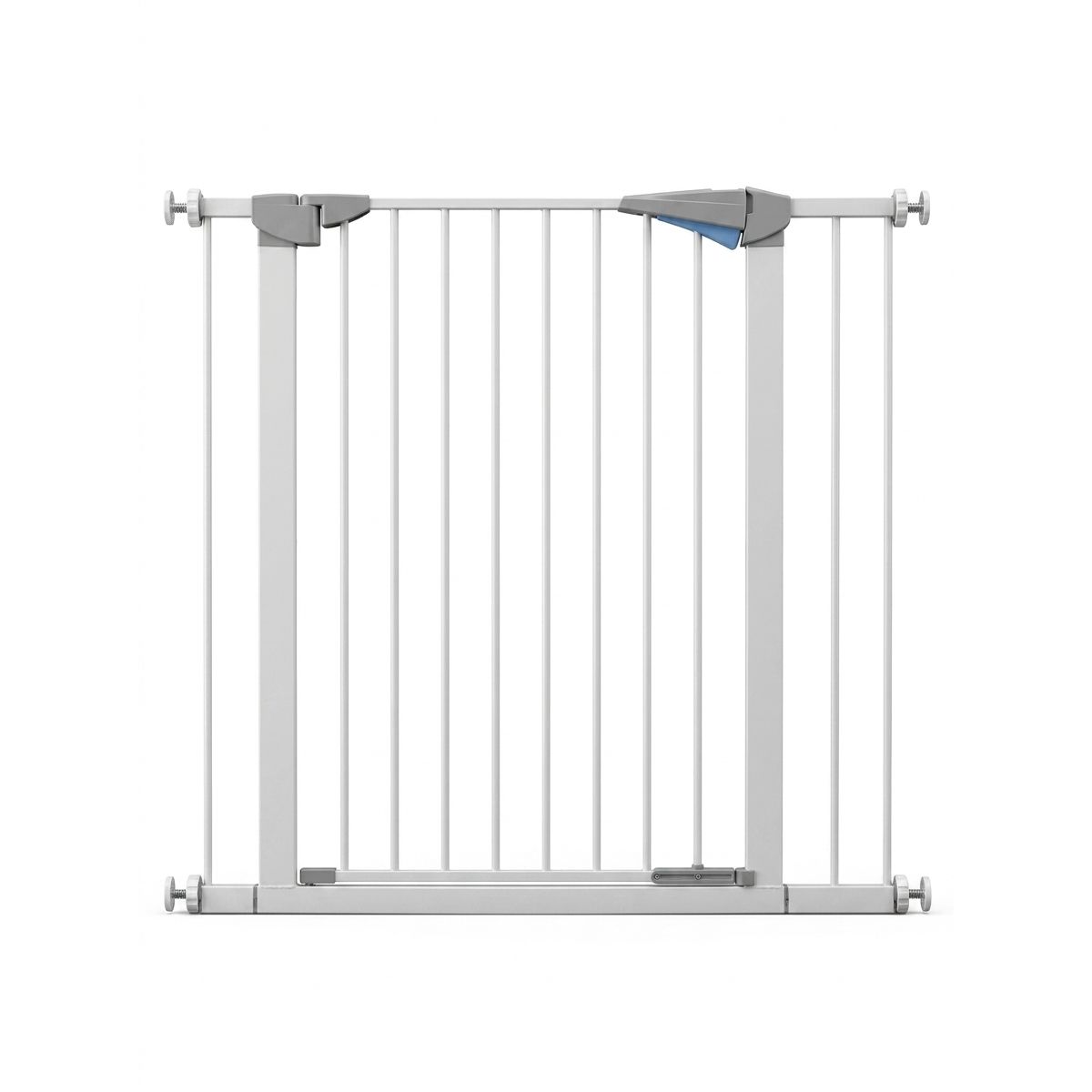GENERICO - Reja Seguridad Escalera Bebe y Mascotas 76 a 83 cm Presion sin Perforar Apertura Dos Vias Metal