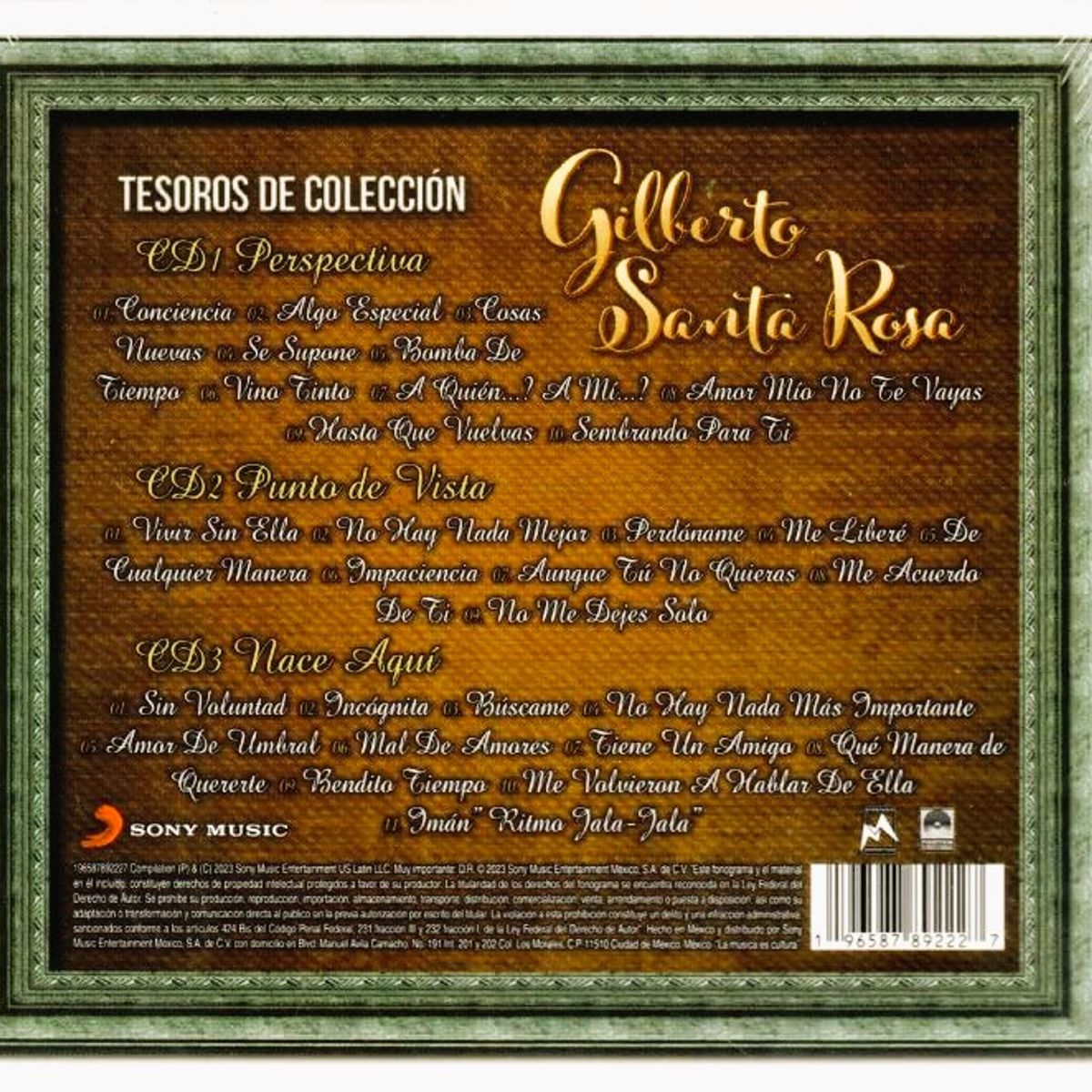 GENERICO - GILBERTO SANTA ROSA - TESOROS DE COLECCION (3CD) / CD