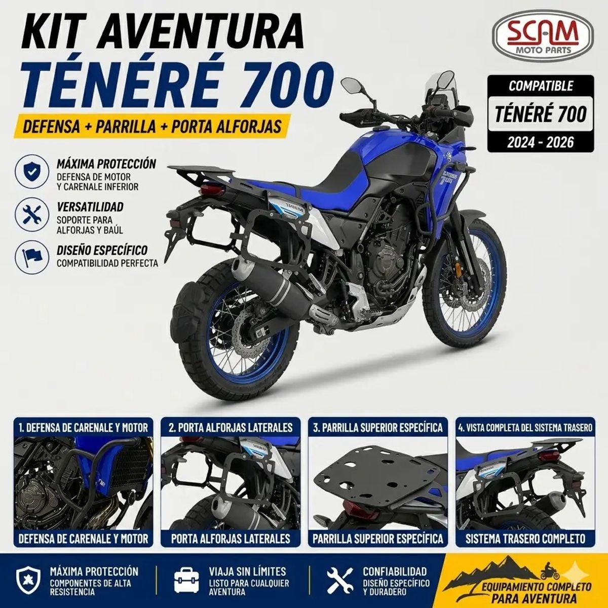 GENERICO - Kit Adventure Tenere 700 2024 En Adelante