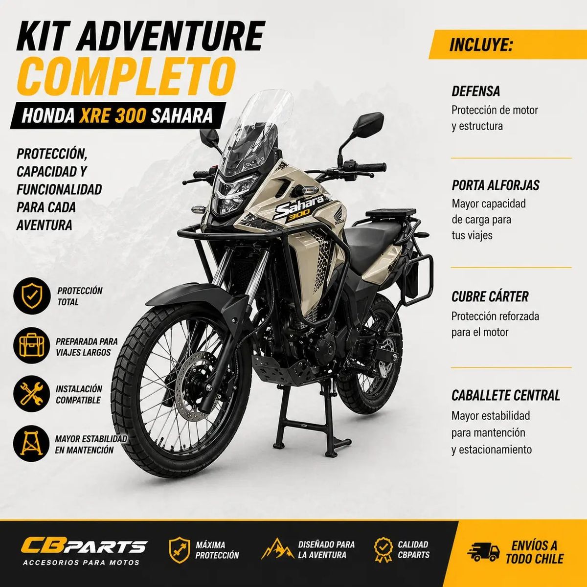 GENERICO - Kit Adventure Honda XRE 300 Sahara