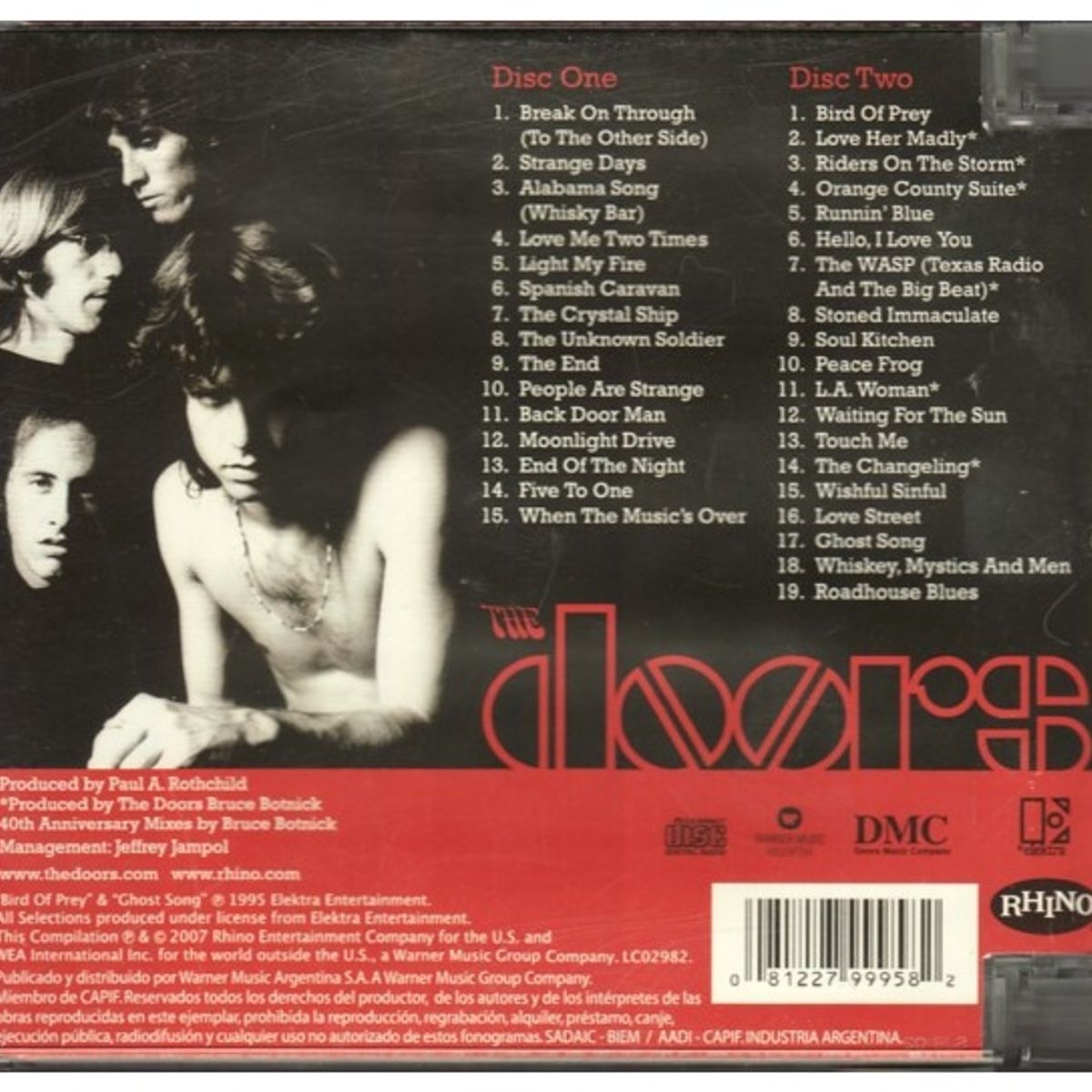 GENERICO - DOORS - THE VERY BEST OF THE DOORS (2CD) / CD