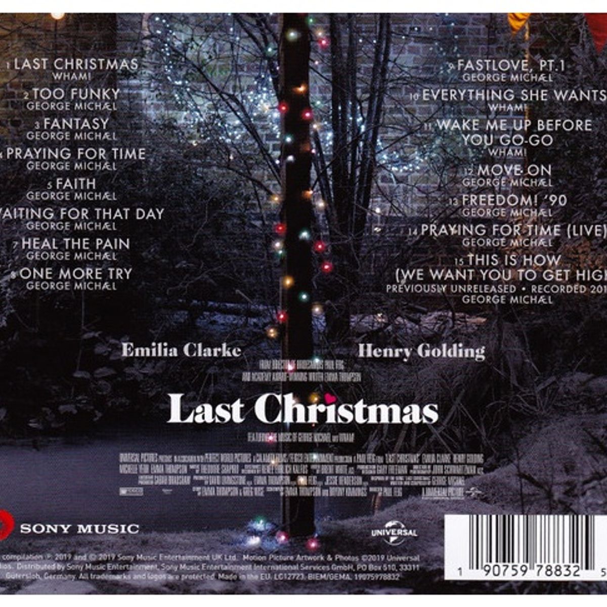 GENERICO - GEORGE MICHAEL - LAST CHRISTMAS  (THE ORIGINAL MOTION PICTURE SOUNDTRACK) / CD