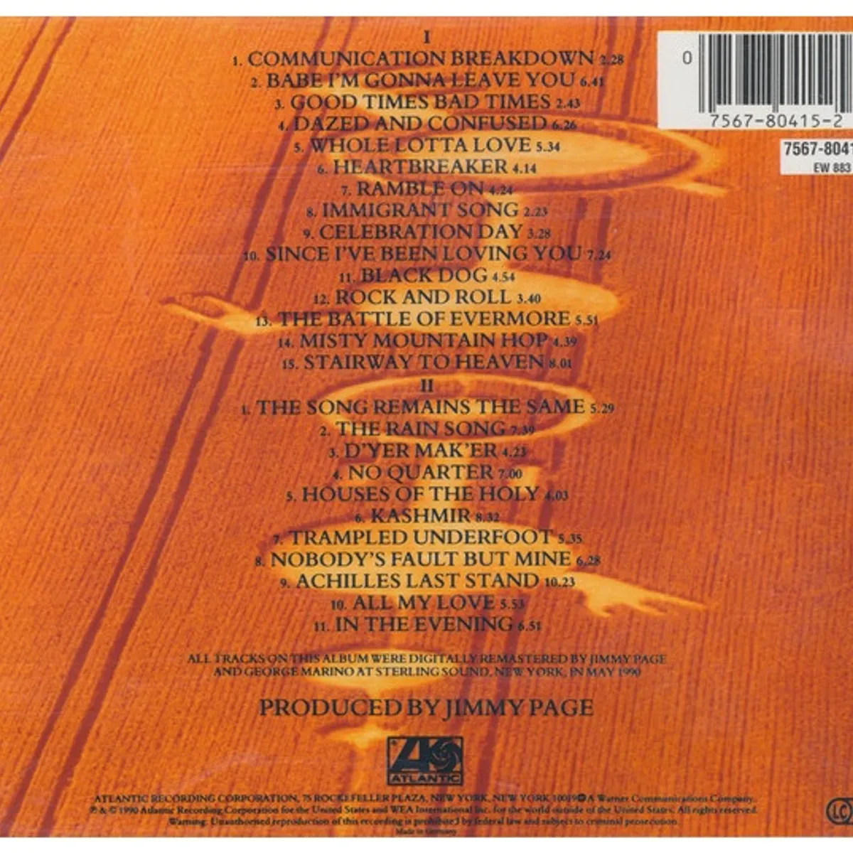 GENERICO - LED ZEPPELIN - REMASTERS (2CD) / CD