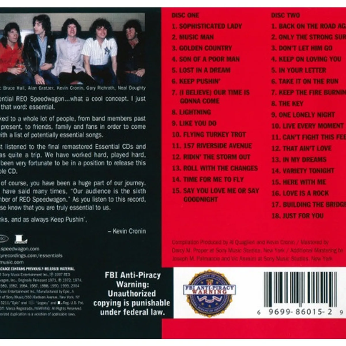 GENERICO - REO SPEEDWAGON - THE ESSENTIAL REO SPEEDWAGON (2CD) / CD