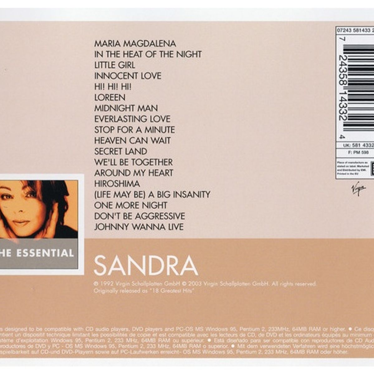 GENERICO - SANDRA - THE ESSENTIAL SANDRA  CD