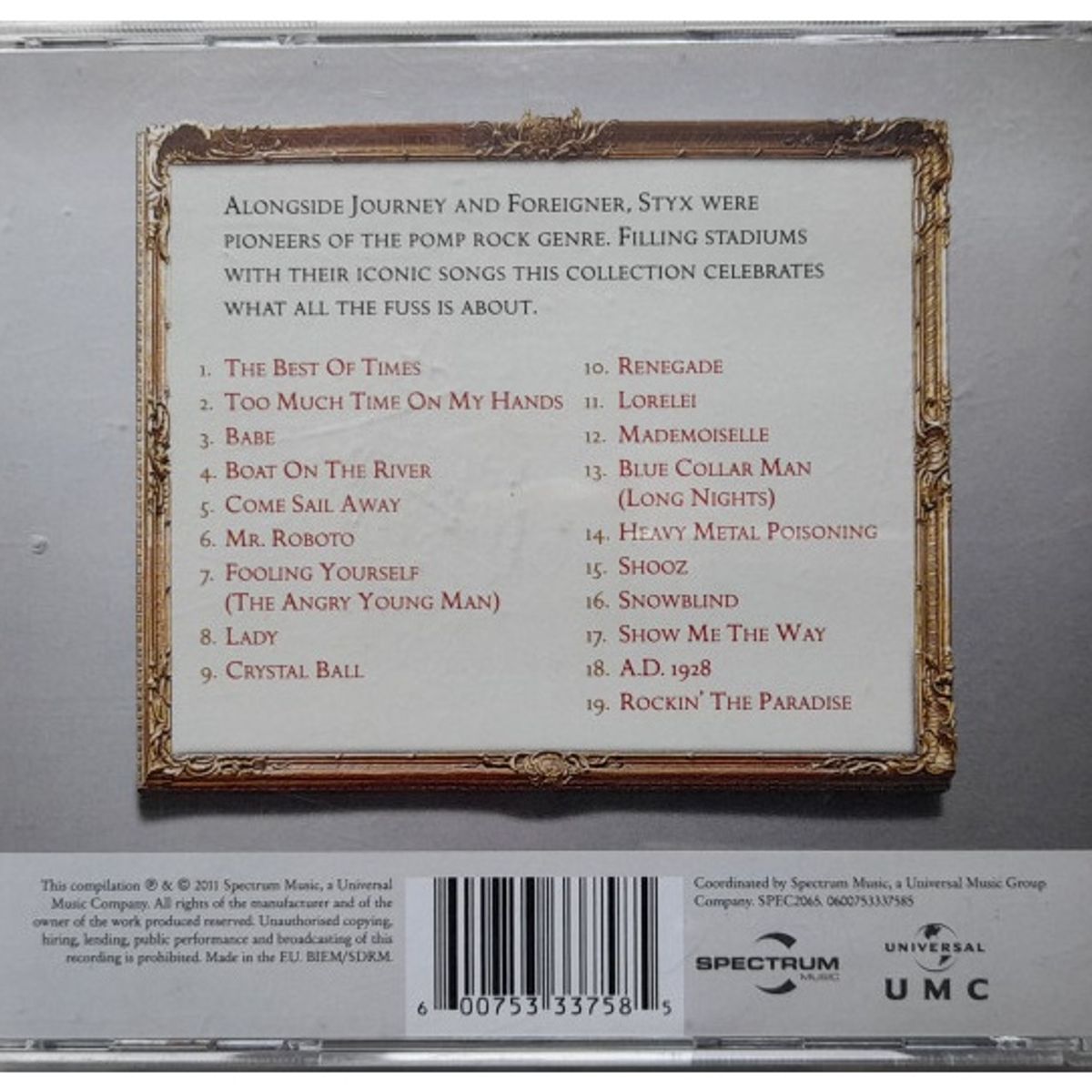 GENERICO - STYX - BABE - THE COLLECTION  CD