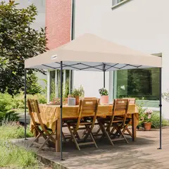 IUNIK - Toldo lona 3x3 impermeable blackout UV Beige