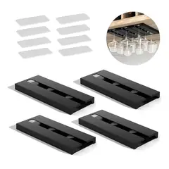 GENERICO - Estante Rack Para Copas De Vinos 4pcs Colgador Copas bares