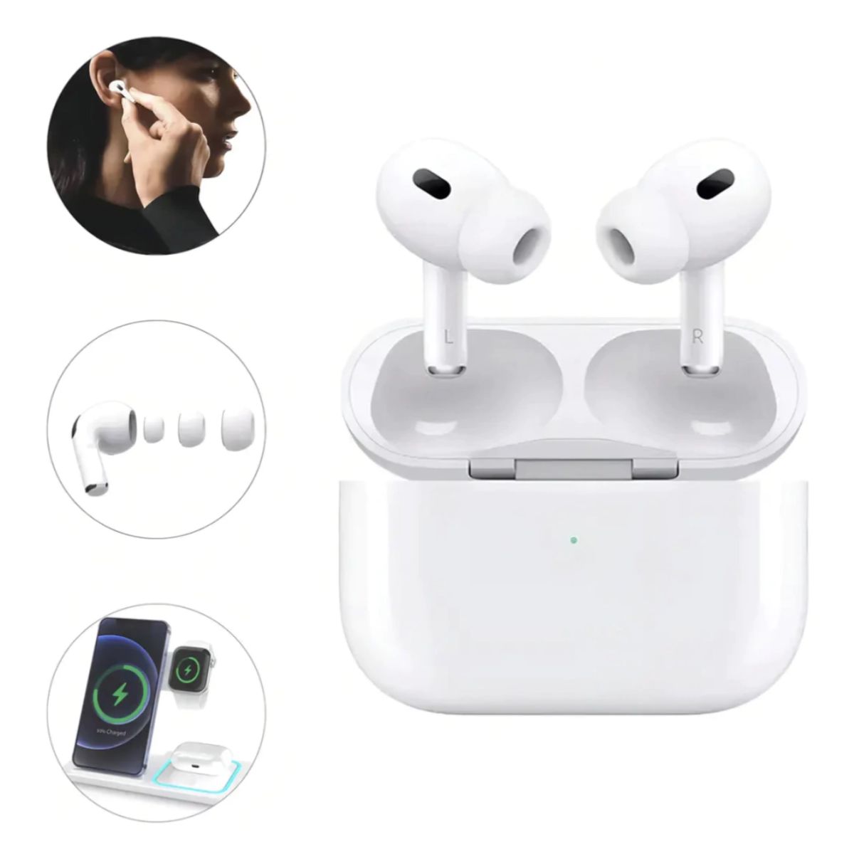 GENERICO - Audífonos Inalámbricos Bluetooth con Estuche de Carga  Compatible Con Air Pods pro 2da