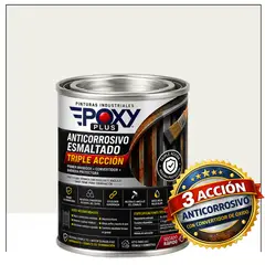 EPOXY - ANTICORROSIVO Profesional 3 en 1 - Directo sobre Óxido - 1-32 GALÓN - BLANCO LIMPIEZA