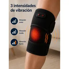 MOVI - Rodillera Térmica 2 En 1 Con Calor Y Masaje Vibratorio Recargable