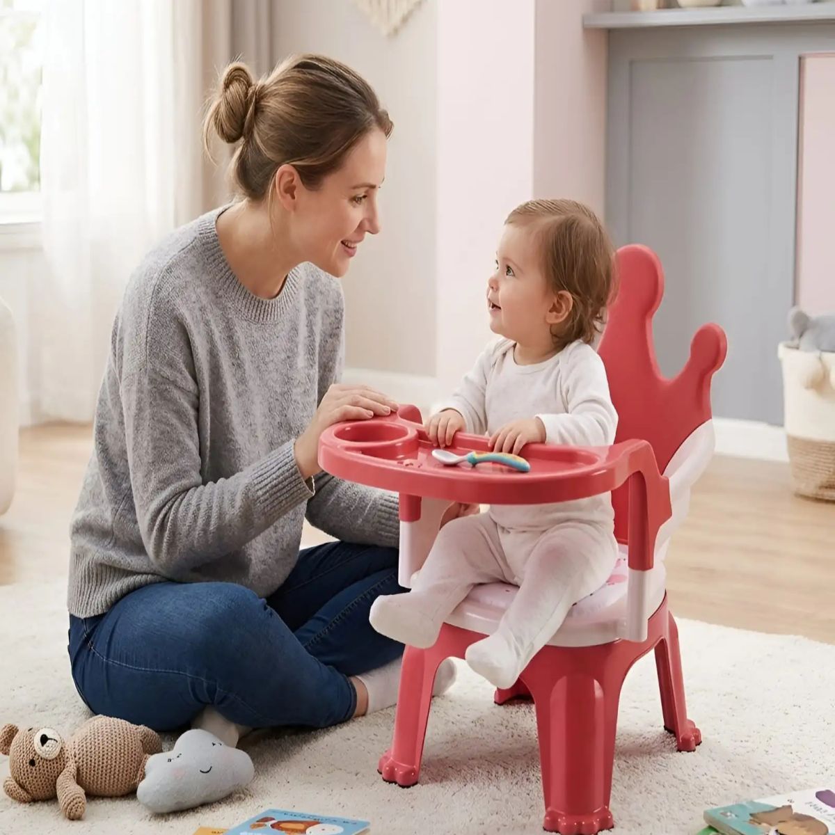 GENERICO - Silla de Alimentación y Actividades Infantil Royal Crown