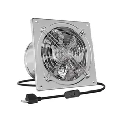 GENERICO - Extractor De Aire Ventilador Industrial 8inch 80w Con Enchufe Belug