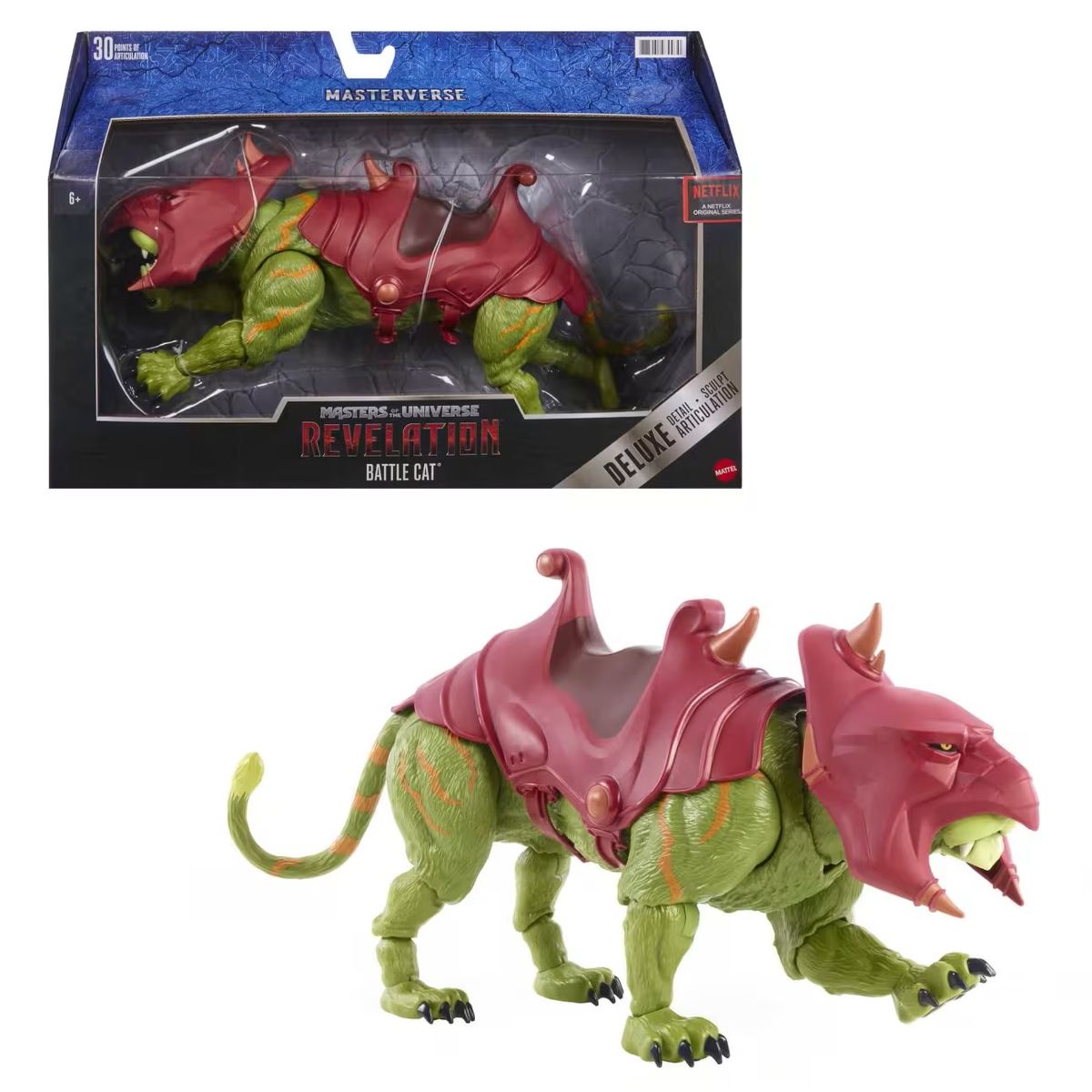 MATTEL - He Man Masters Of The Universe Revelation Battle Cat Deluxe