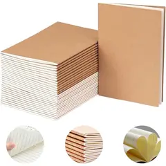 KUANGYE - Pack 20 Cuadernos De Papel Kraft Con Papel Rayado