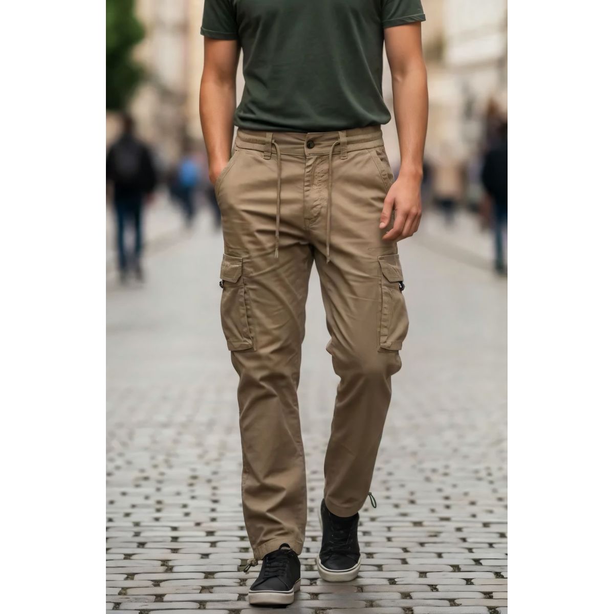 BLUE MOUNTAIN - Pantalón Joggers Cargo Hombre Recto 78 PL
