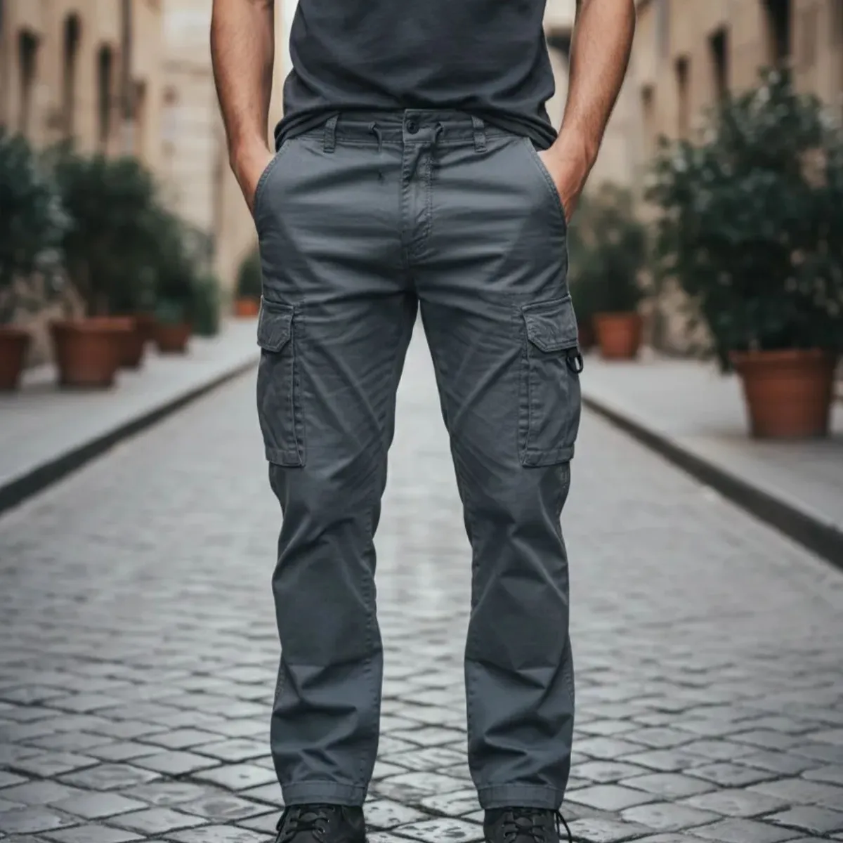 BLUE MOUNTAIN - Pantalón Joggers Cargo Hombre Recto 78 PL