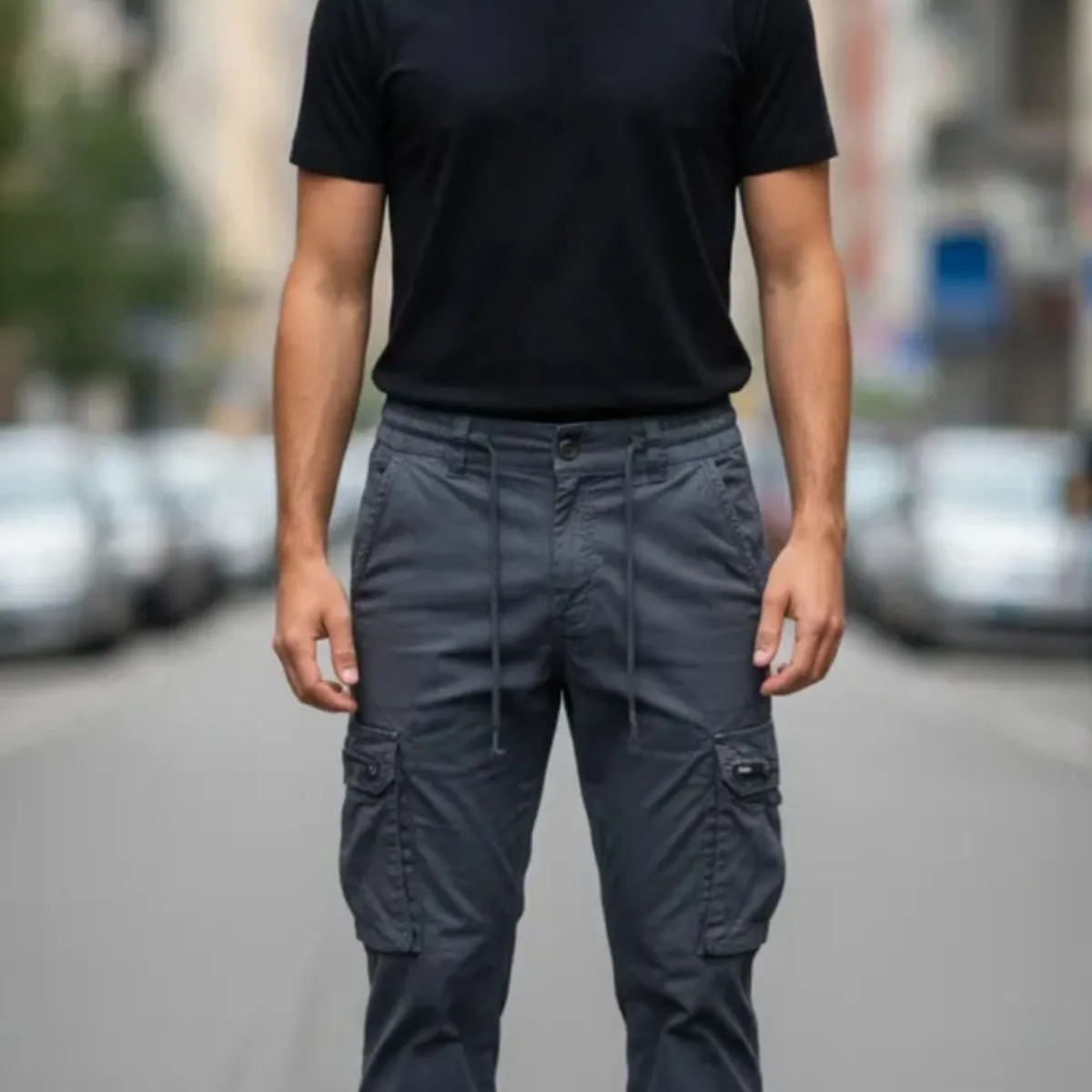 BLUE MOUNTAIN - Pantalón Joggers Cargo Hombre Recto 78 PL