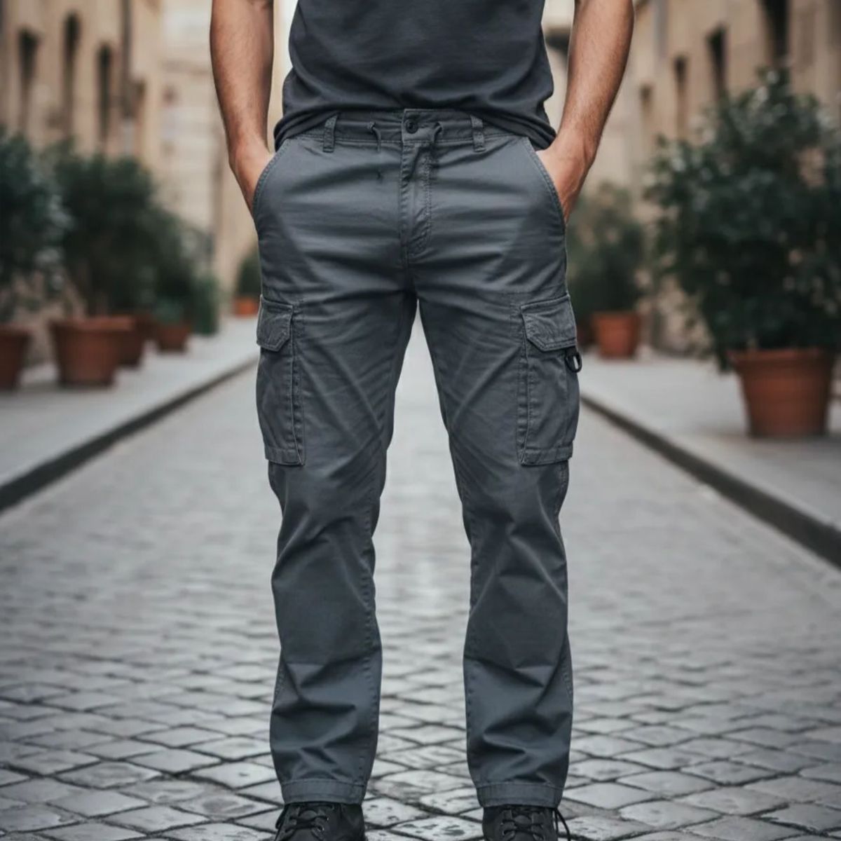 BLUE MOUNTAIN - Pantalón Joggers Cargo Hombre Recto 78 PL