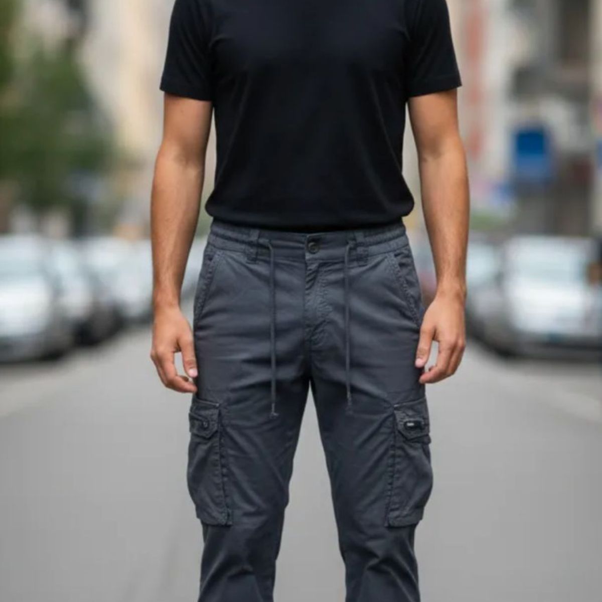BLUE MOUNTAIN - Pantalón Joggers Cargo Hombre Recto 78 PL