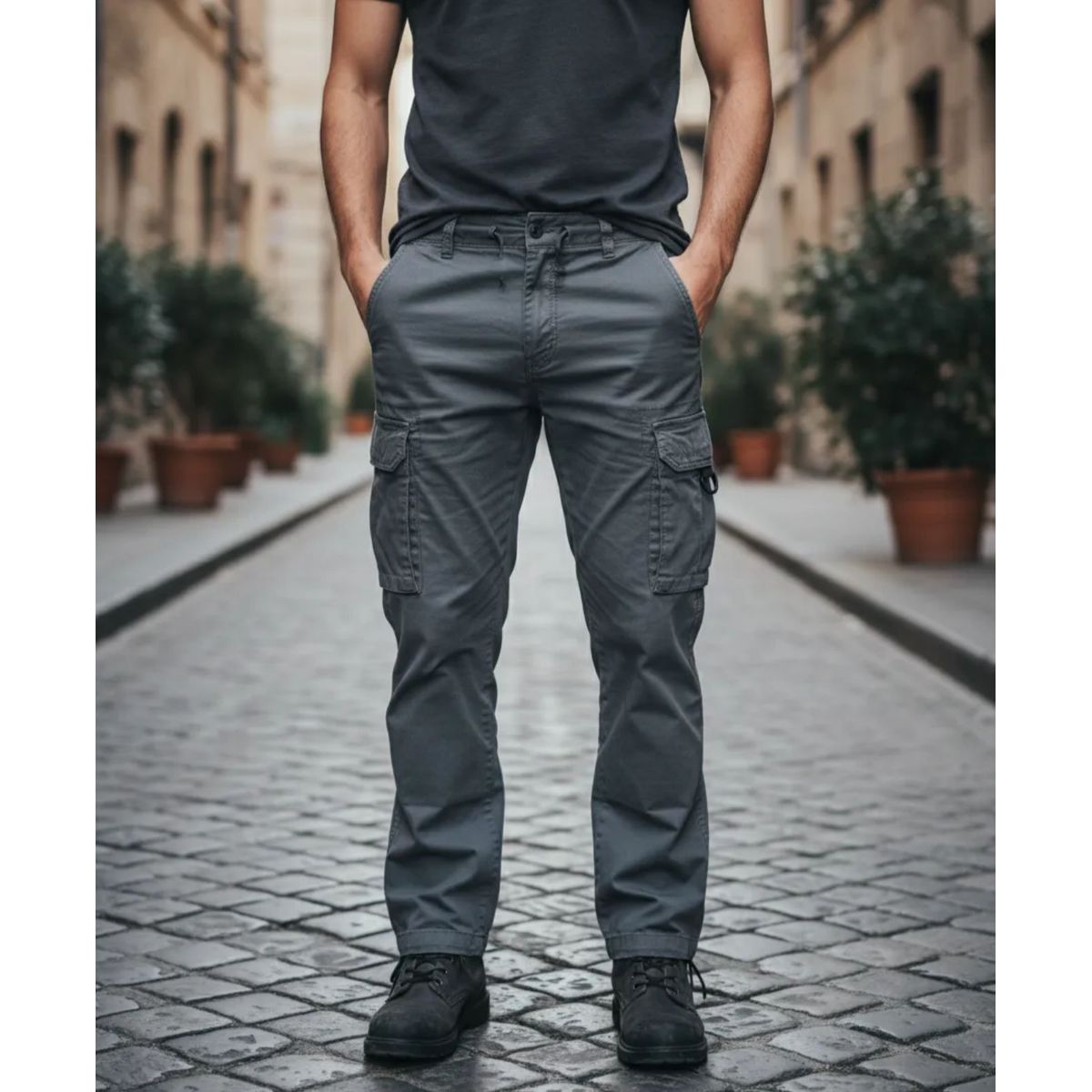 BLUE MOUNTAIN - Pantalón Joggers Cargo Hombre Recto 78 PL