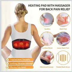 MOVI - Faja con 3 Niveles de Calor y Bolsillo para Gel Frío- Terapia Lumbar