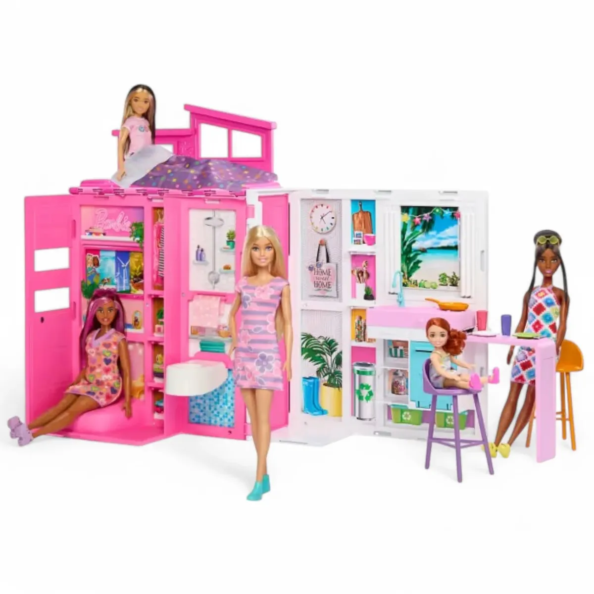 BARBIE - Barbie Casa de Muñecas Glam con Muñeca Juego de 360 Grados