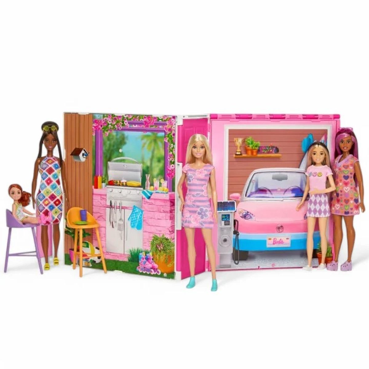 BARBIE - Barbie Casa de Muñecas Glam con Muñeca Juego de 360 Grados
