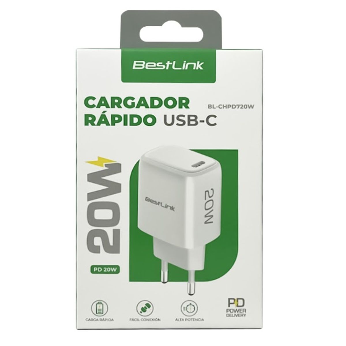 BESTLINK - Cargador Celular Rapido Usb C Pd 20w Bestlink Certificado Sec