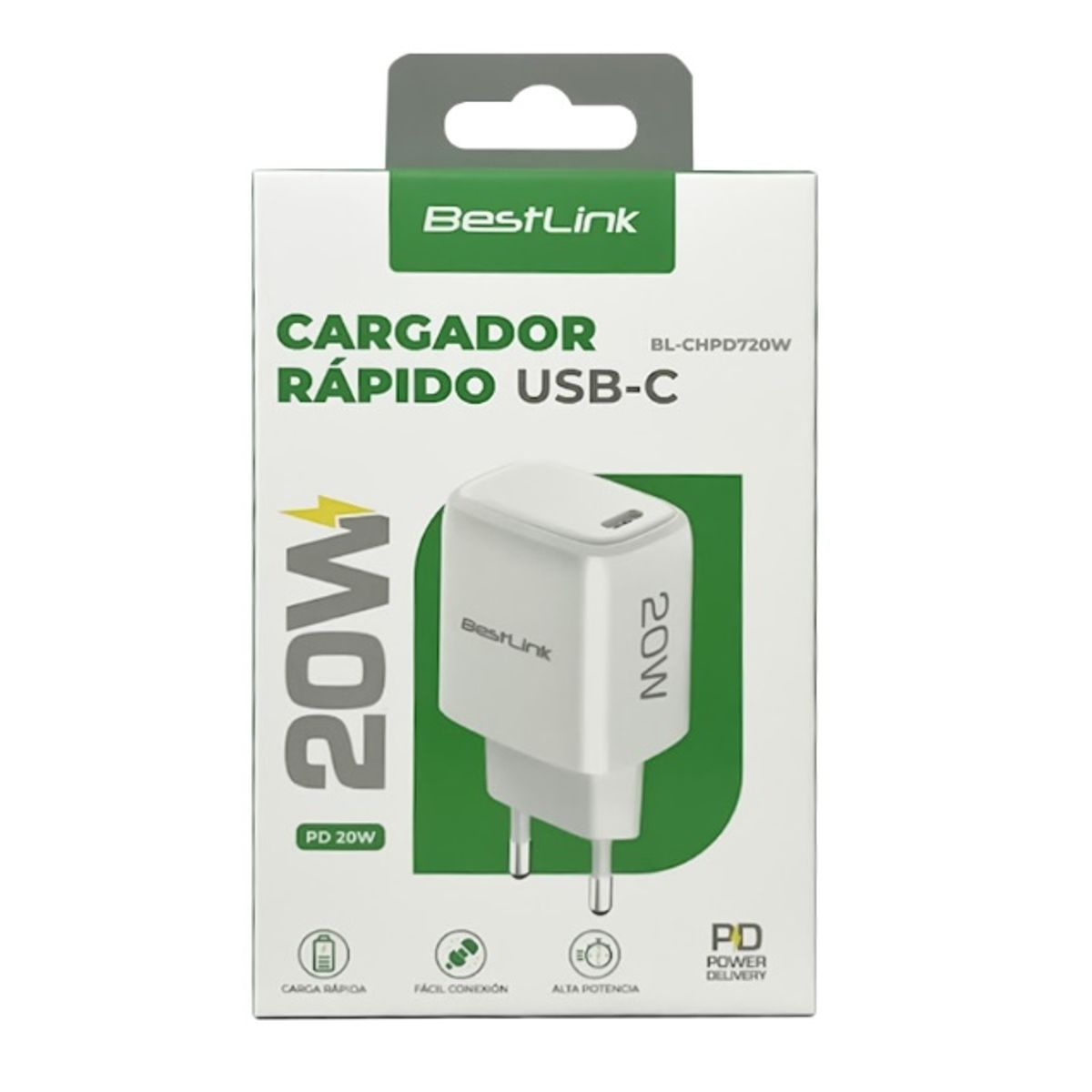 BESTLINK - Cargador Celular Rapido Usb C Pd 20w Bestlink Certificado Sec
