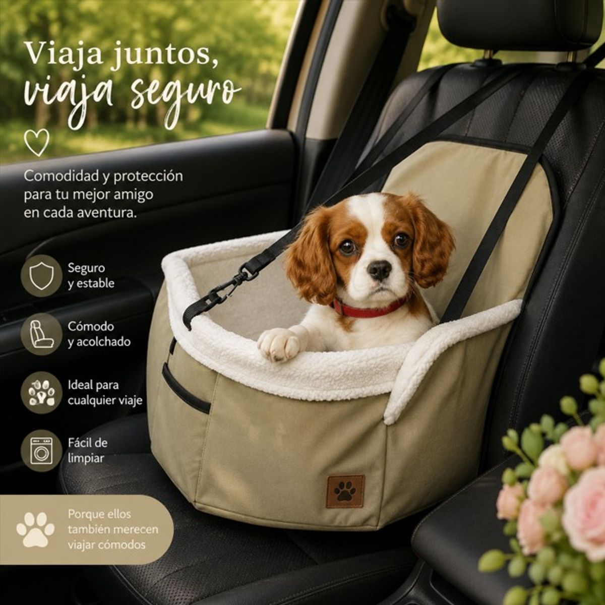 MOVI - Asiento de auto para mascotas