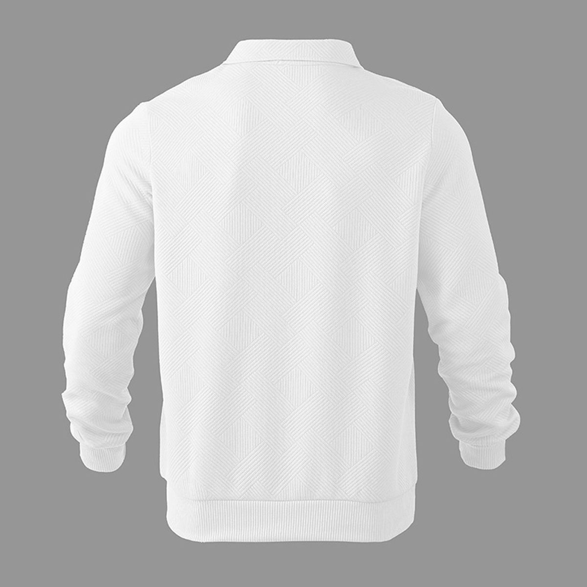 TIOZONEY - Camisas Manga hombre-Blanco