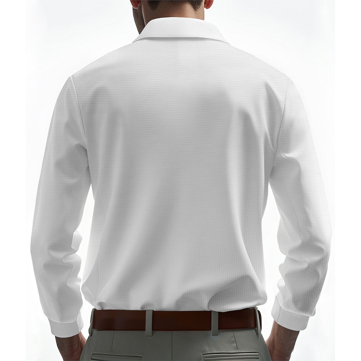 TIOZONEY - Camisas Manga hombre-Blanco